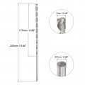 Uxcell 7mm Twist Drill Bits High-speed Steel Straight Shank Extra Long Bit 250mm Length For Wood Plastic Aluminum