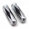 Httmt Mt081a-7 8- Motorcycle 7 8 22mm Diamond Style Hand Grips Handlebar Compatible With H-d Softail Cross Bones Deuce Rocker