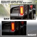 Sautvs 1pc Led Taillight For Pioneer Red Brake Stop Tail Light Rear Lamp Honda 520 700 1000 2014-2024 Accessories Fit Driver