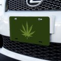 Graphics More Marijuana Leaf Design Cannabis Pot Novelty Metal Vanity Tag License Plate 