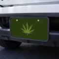 Graphics More Marijuana Leaf Design Cannabis Pot Novelty Metal Vanity Tag License Plate