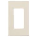 Leviton C36-80301-0st Light Almond 1 Gang Screwless Decora Wall Plate 