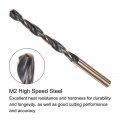 Uxcell 12pcs Jobber Drill Bits 6mm 0 236 Black Nitride Gold Titanium Coated M2 High Speed Steel Hss Twist For Stainless