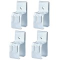 Heavy Duty Box Rail Hanger Bracket For Barn Doors 4 Pack Galvanized Steel Hardware 1 3 W X 2 8 H Strut 