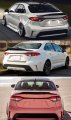 Painted Gloss Black R Style Duckbill Highkick Trunk Lid Spoiler Wing Compatible With 2020-2022 Toyota Corolla 4 Door Sedan