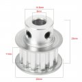 Uxcell Aluminum Xl 12 Teeth 6mm Bore Timing Belt Pulley Flange Synchronous Wheel For 10mm 1pcs
