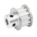 Uxcell Aluminum Xl 12 Teeth 6mm Bore Timing Belt Pulley Flange Synchronous Wheel For 10mm 1pcs