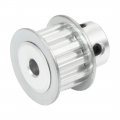 Uxcell Aluminum Xl 12 Teeth 6mm Bore Timing Belt Pulley Flange Synchronous Wheel For 10mm 1pcs