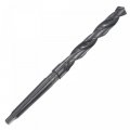 Uxcell 13 6mm Twist Drill Bit With Mt1 Morse Taper Shank 100mm Flute Length High-speed Steel Black Oxide