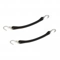 The Rop Shop Pack Of 2 9 Black Rubber Tarp Strap Bungee Cord Tie Down For Truck Durable 