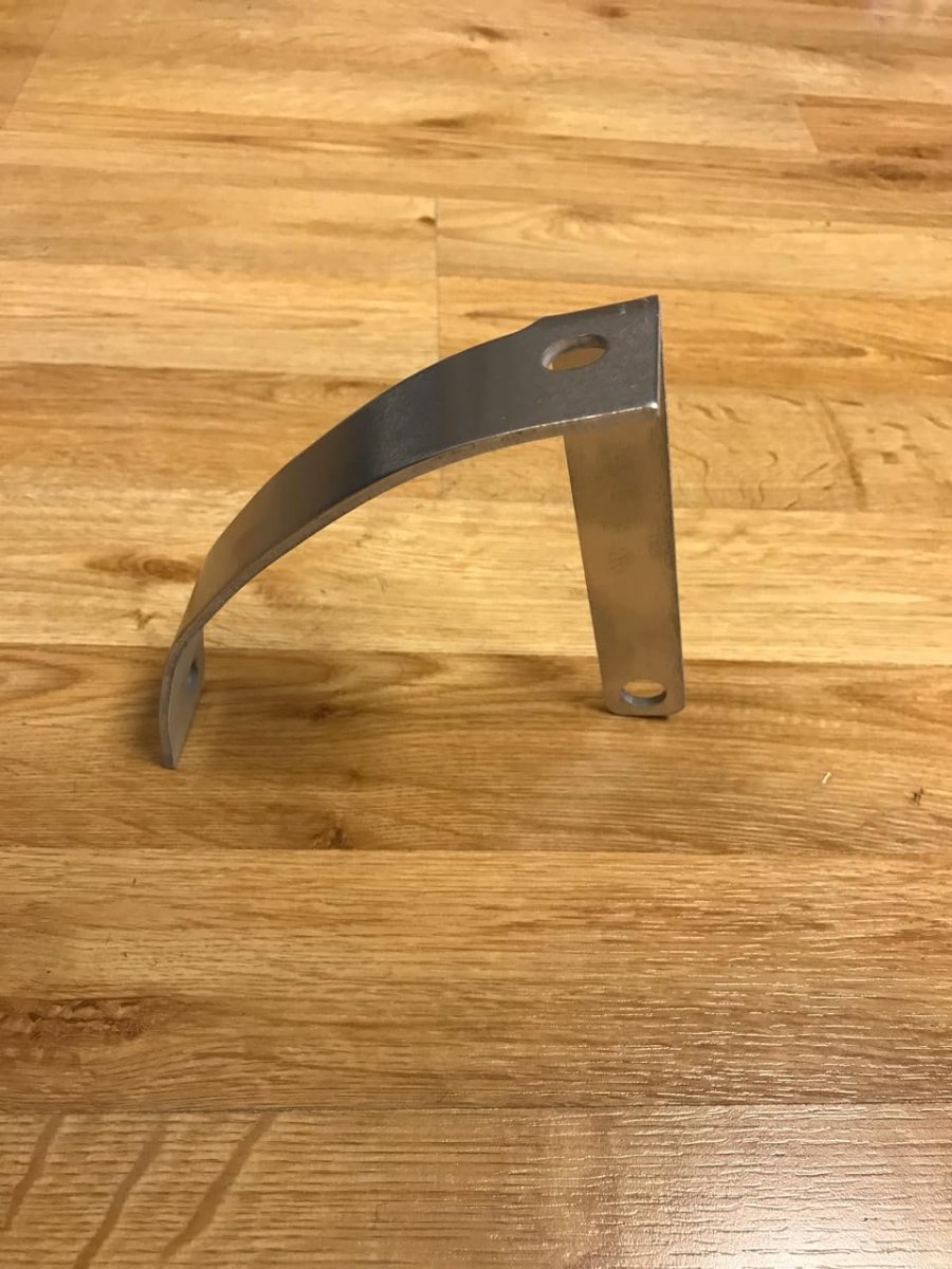 Eaccessories Ea Curved License Plate Relocation Holder Bracket For Harley-davidson Seventy Two 2012-2016 Shock Bolt Spool Tag
