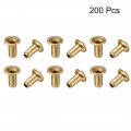 Uxcell Hollow Rivet 2mm X 4mm Through Hole Copper Rivets Grommets Double-sided Circuit Board Pcb 200pcs