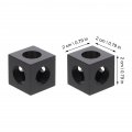 Tehaux 40pcs Corner Brackets Cube Compatible With 2020 Series Aluminum Extrusion Profile