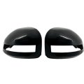 2 Pcs Driver And Passenger Side Rearview Mirror Covers Caps For Honda Civic 2013 Smooth Black With Turn Signal Hole