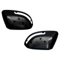 2 Pcs Driver And Passenger Side Rearview Mirror Covers Caps For Honda Civic 2013 Smooth Black With Turn Signal Hole