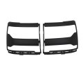 2pcs Headlight Frame Replacement For Silverado 1500 2016-2018 Trim Bezel Cover Black Pair Set Driver And Passenger Side 