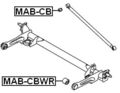 Arm Bushing For Rear Track Control Rod Mab-cb Mb584084 
