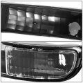 Auto Dynasty Black Housing Clear Corner Headlight Lamps With Bumper Tool Kit For Gmc Sierra Yukon 99-07 