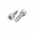Uxcell M2 5x8mm 316 Stainless Steel Fully Thread Hex Socket Cap Screw Bolt 25pcs