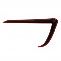 Front Fog Light Trim Cover Lamp Frame Blade Eyebrow Spoiler Front Bumper Wind Knife For Model Y 2020a 2022 Glossy Carbon Fiber