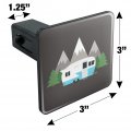 Camper In The Mountains Tow Trailer Hitch Cover Plug Insert