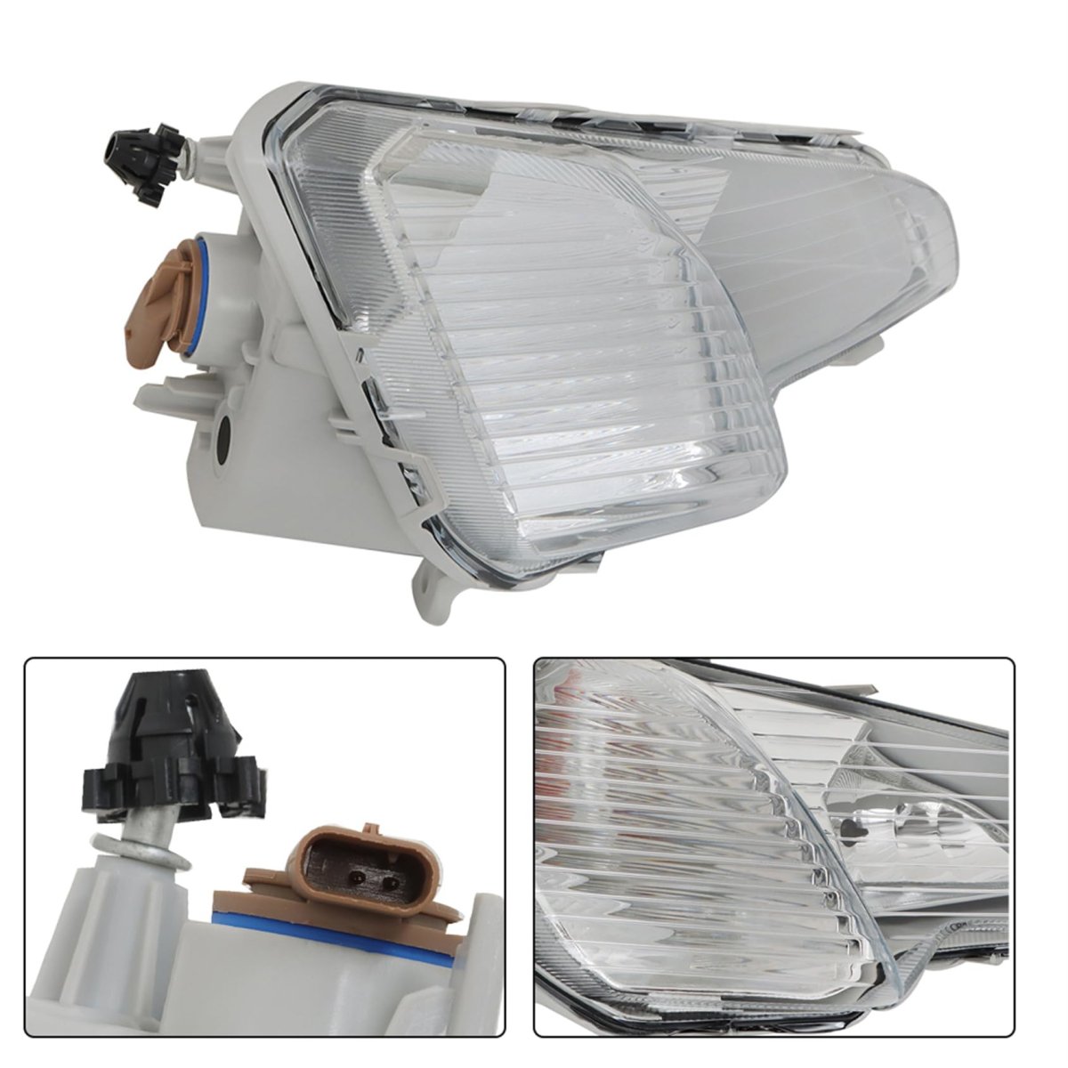 Right Side Halogen Fog Light Assembly For Ecosport 2018 2019 2020 2021 2022 Replacement Fo1038179 Fo1038185 Fo2530173 Clear