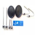 Accu-pressure Dl1fcfr Chrome Dually Valve Kit W Fronts Fits 2007-present E450 16 Steel Wheel Oval Holes 4 25x2 25 Class C 