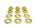 Grommets 6 Brass Heavy Duty Rolled Rim Spur 3 4 Inch Hole Pc Set 
