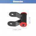 X Autohaux 1 Pair Rear Leaf Spring Shackle Kit 412120 For Dodge Ram 1500 3 7l 9l 4 5 8 3l 2002-2008 Pick Up