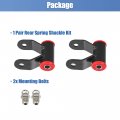 X Autohaux 1 Pair Rear Leaf Spring Shackle Kit 412120 For Dodge Ram 1500 3 7l 9l 4 5 8 3l 2002-2008 Pick Up
