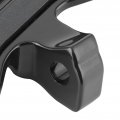 Qiilu Front Rider Floorboards Aluminum Motorcycle Floor Boards Foot Pegs Mount Bracket Fit For Indian Scout Sixty Bobber Black