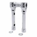 Httmt- Chrome 8 Riser 1 Handlebar Top Clamp For H-d Low Rider Fxs Dyna Wide Glide