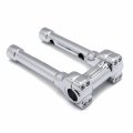 Httmt- Chrome 8 Riser 1 Handlebar Top Clamp For H-d Low Rider Fxs Dyna Wide Glide