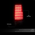 Auto Dynasty Compatible With Chevy Silverado Gmc Sierra Pair Of Chrome Housing Red Lens Led Brake Tail Lights