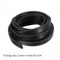 Uxcell U Channel Edge Trim 11 5ft Length Rubber Guard Seal Strip Protector Flat Fit For 0 5-1mm 5 32 W X 43 64 H Black