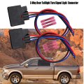 2pcs 3-way Rear Taillight Turn Signal Light Connector For 2017-2018 Ram 1500 Pigtail Wire Harness 68065016ab 68191950aa