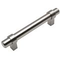 Cosmas 161-96sn Satin Nickel Contemporary Bar Cabinet Handle Pull 3-3 4 96mm Hole Centers 
