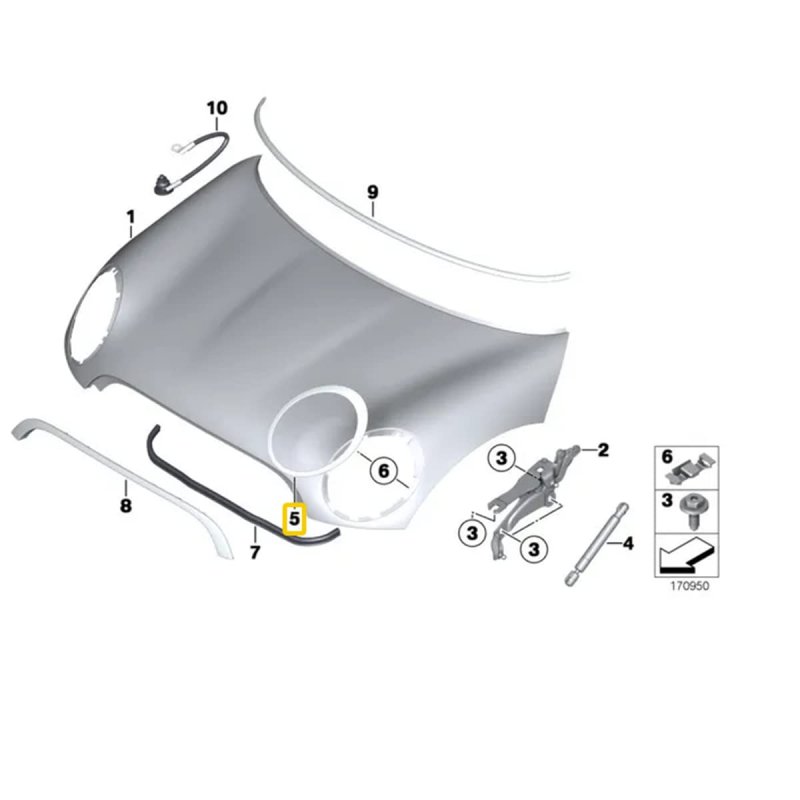 Kyyet Gloss Black Driver Passenger Side Headlight Trim Ring Bezel For Mini Cooper 2007-2014 R56 R57 R58 R59