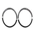Kyyet Gloss Black Driver Passenger Side Headlight Trim Ring Bezel For Mini Cooper 2007-2014 R56 R57 R58 R59