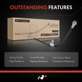 A-premium Front Driver Brake Hydraulic Hose Compatible With Chevy Oldsmobile And Pontiac Models Lumina Apv 1992-1996 Silhouette