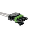 Multi Purpose Pigtail For 1992 Pontiac Firebird Black Male 3 Pin Terminal Rectangular Connector 7 In Wire Harness 