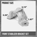 Front Stabilizer Buckle Balance Bar Bracket Set For Tesla Model 3 2017-2023 Fit Y 2020-2023-00-a 1188383 00 A Silver