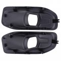 Motoku Front Driver And Passenger Side Fog Light Bezel Cover For Ram 2500 3500 4500 5500 2019-2023