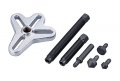 Kauplus Harmonic Balancer Puller Set Flange-type Master Bolt Grip