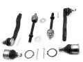 Front Ball Joint And Tie Rod Kit 6 Piece For 1996-2000 Honda Civic 