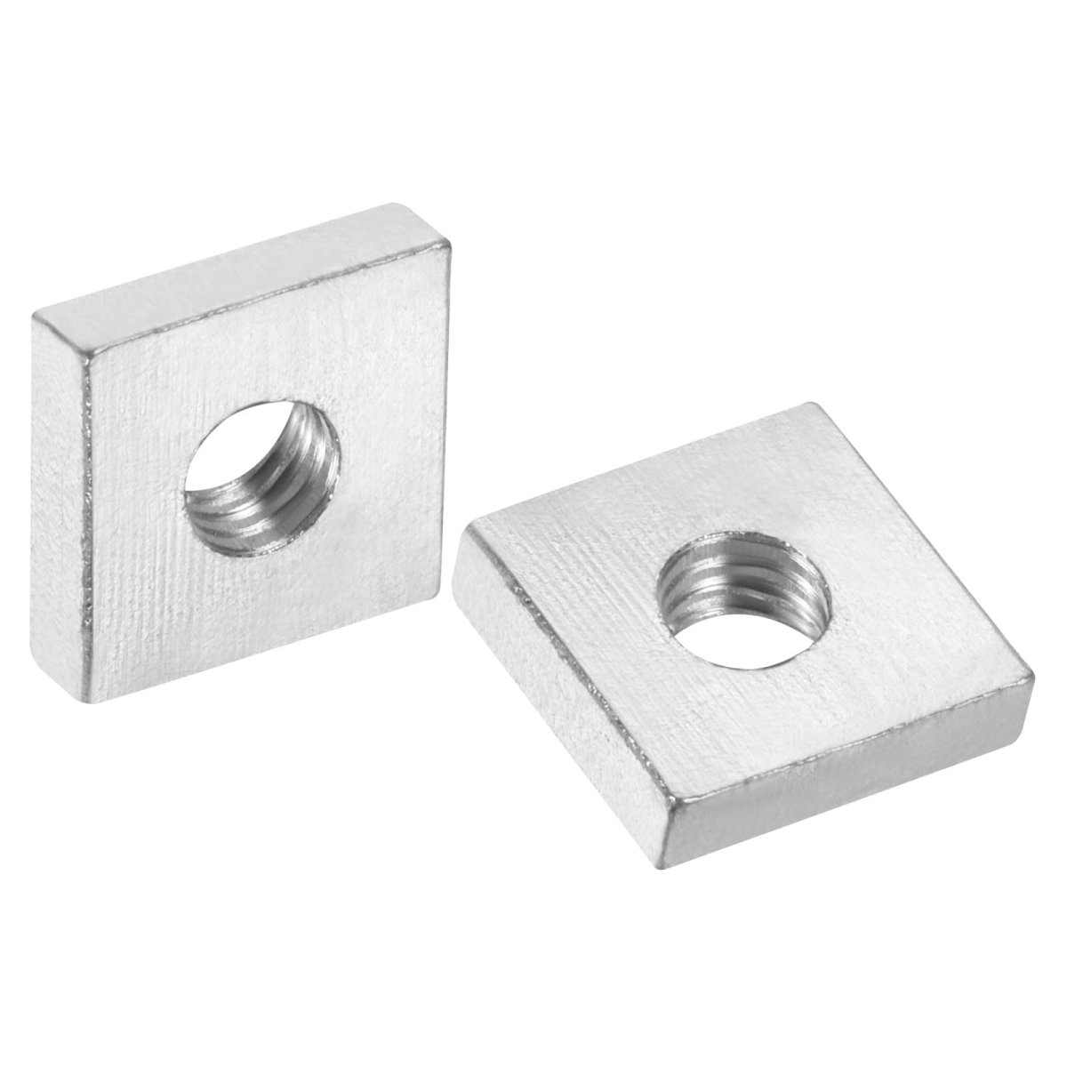 10pcs M6x14mmx4mm Square Nuts Carbon Steel Zinc Plated Coarse Thread Fasteners For Home Repairs And Professional Engineering