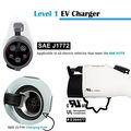 Level 1 Ev Charger 110v 16a 25ft Portable Evse Home Electric Vehicle Charging Station Compatible With Chevy Volt Nissan Leaf