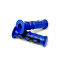 Krator Xh4076-1b Blue Hand Grip Atv Quad Wheeler Jet Ski Watercraft Gel Rubber Comfort