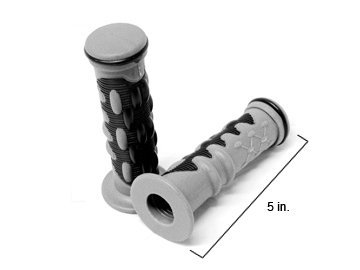 Krator Xh4076-1b Blue Hand Grip Atv Quad Wheeler Jet Ski Watercraft Gel Rubber Comfort