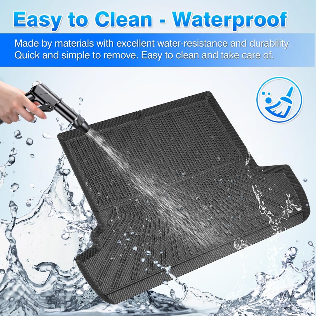 4runner Cargo Liner Trunk Mat For Toyota 2003-2009 All Weathergo Accessories Heavy Duty Car Mats Caer Cargo Liner Trunk Mat For
